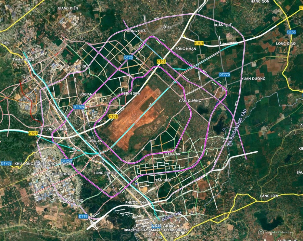 BÁN 2 LÔ ĐẤT MẶT TIỀN ĐƯỜNG 25C – CỔNG CHÍNH SÂN BAY LONG THÀNH