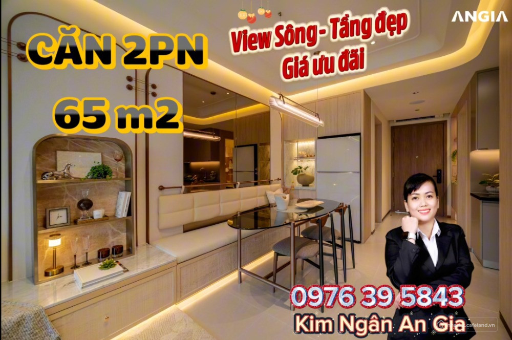 Căn hộ gần ga Metro 2PN 65m2 The Gió Riverside thanh toán 10% nhận nhà View sông