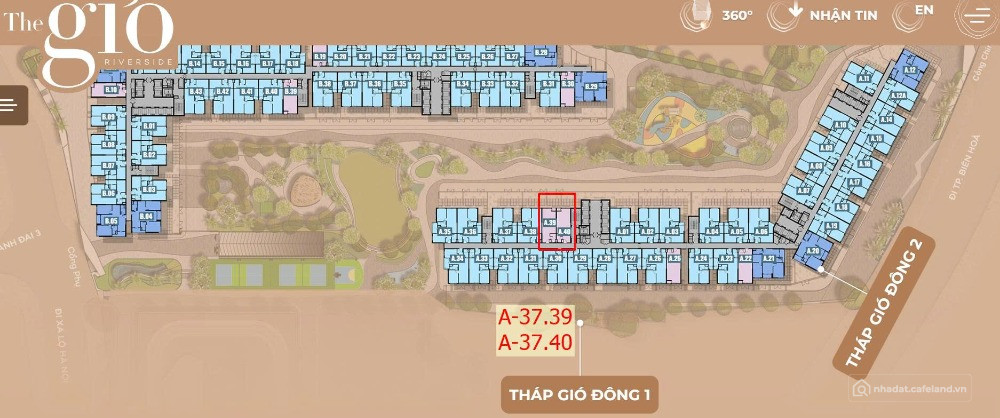 CẶP CĂN STUDIO LIỀN KỀ – VIEW NỘI KHU – GIÁ TRỊ HIẾM TẠI THE GIÓ RIVERSIDE