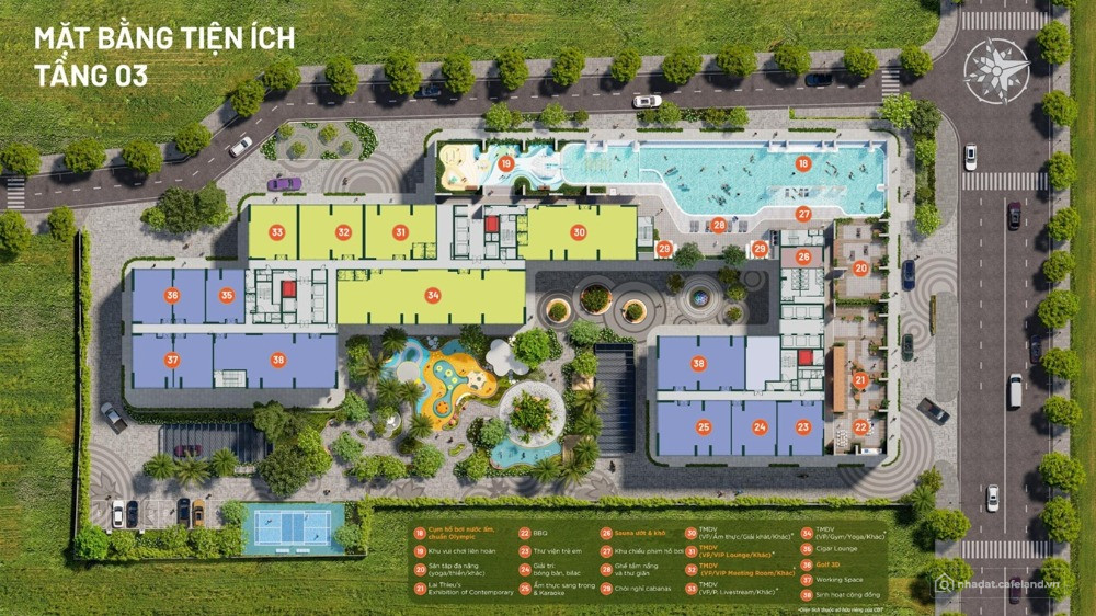 Bán căn Officetel Happy One Mori tầng 4 - 37.7m2 Hướng Đông Nam view nội khu