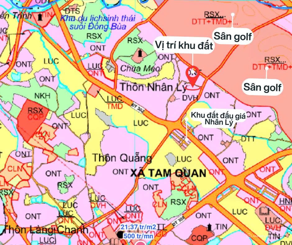 Bán 132m Nhân Lý - Tam quan - Tam đảo ( cũ)  - Nay thuộc Tam dương Bắc Phú thọ