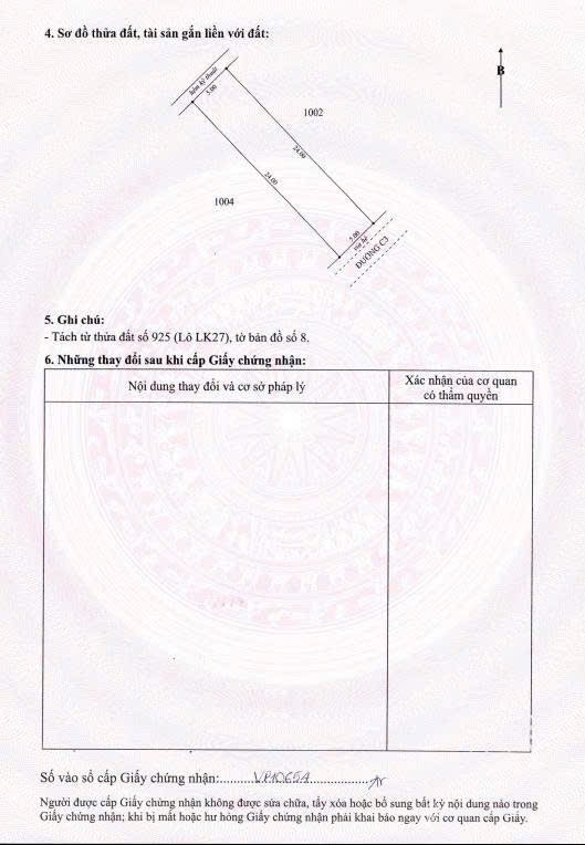 Bán gấp nền chính chủ trong KDC đông đúc