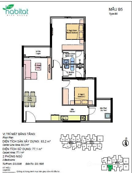 Bán căn hộ D13-06 The Habitat bình dương view đông nam, ck cao Lh 0938677909