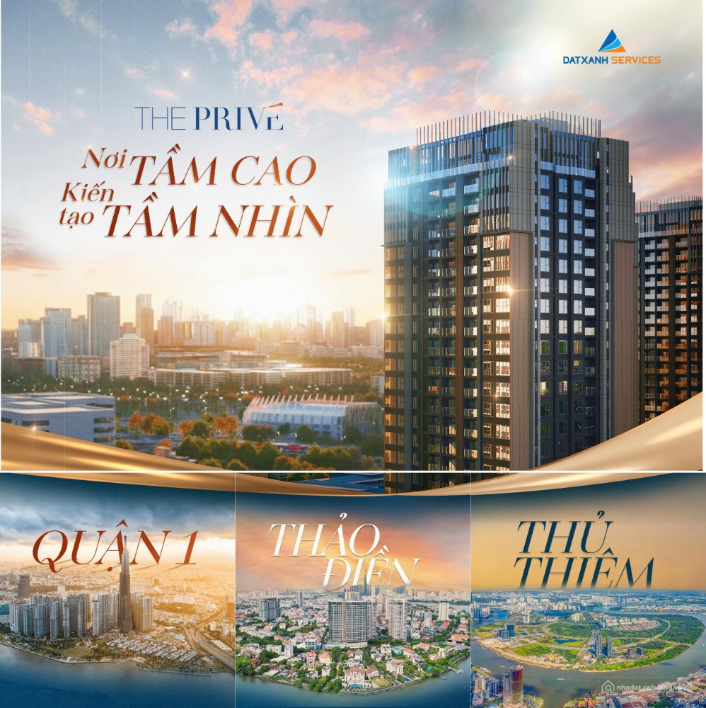 The Privé căn hộ 3 mặt giáp sống Compound hạng sang quận 2 Thủ Thiêm TP HCM