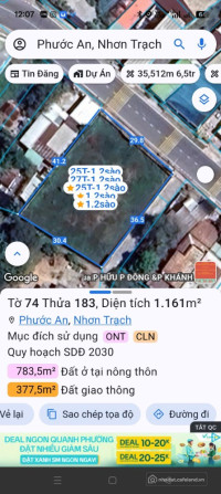 BÁN LÔ ĐẤT GÓC 2 MẶT TIỀN ĐẮC ĐỊA - ĐƯỜNG HÙNG VƯƠNG, PHƯỚC AN, NHƠN TRẠCH