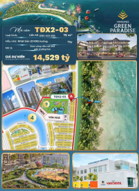 Độc quyền CĂN GÓC liền kề TĐX2-03 - View Công Viên, Gần Biển