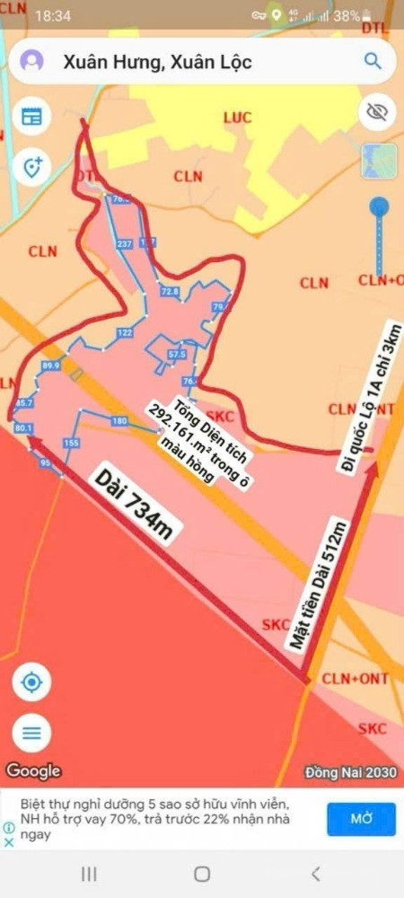 CẦN BÁN GẤP - 29 MẪU ĐẤT SẢN XUẤT KINH DOANH ĐẸP NHẤT XUÂN HƯNG, XUÂN LỘC