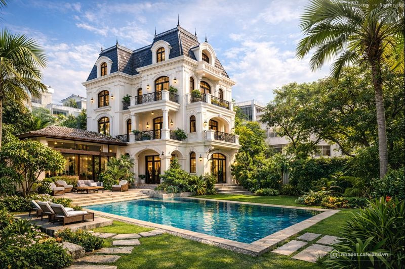 BIỆT THỰ XANH – VILLA PHÁP GIỮA LÒNG CƯ XÁ TỰ DO