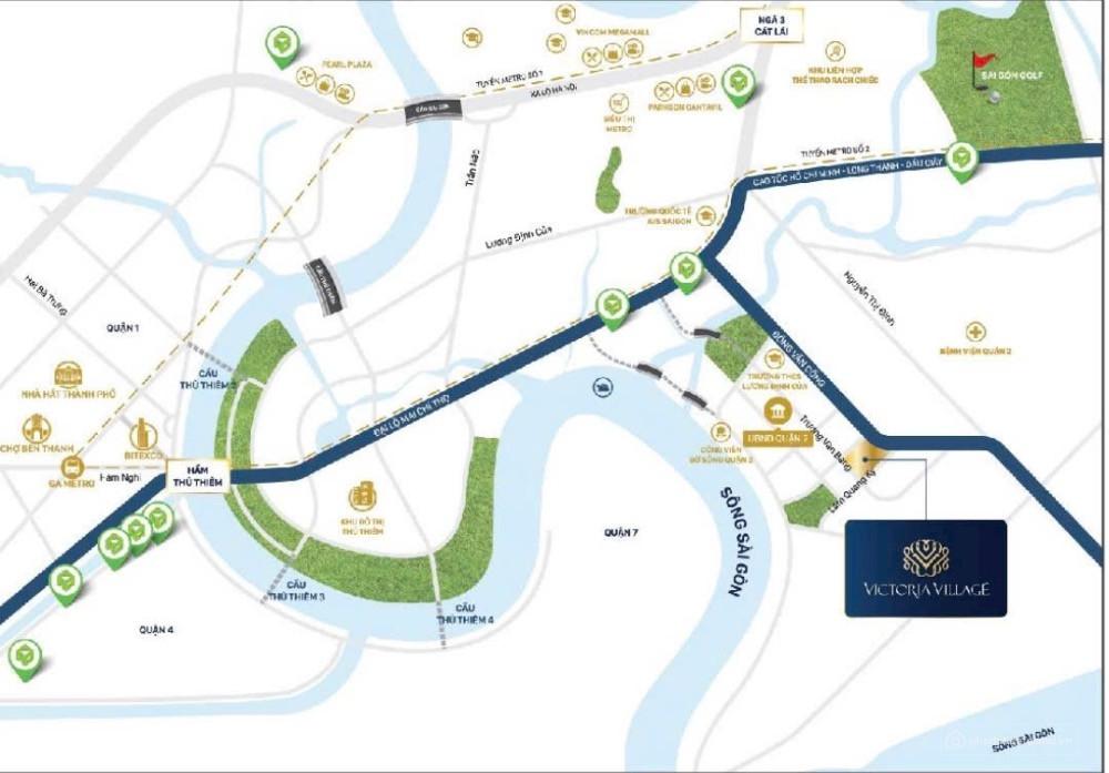 Bán 3PN giá tốt nhất Victoria Village Thạnh Mỹ Lợi Quận 2