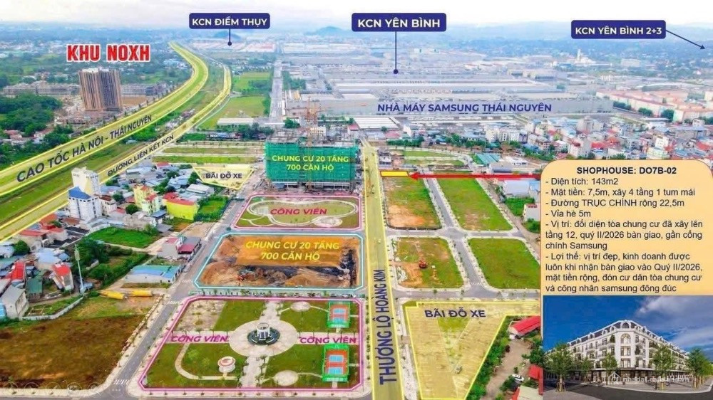 26tr/m2- Chung cư thương mại - Rẻ hơn NOXH căn ho chuẩn Hàn cạnh nhà máy Samsung