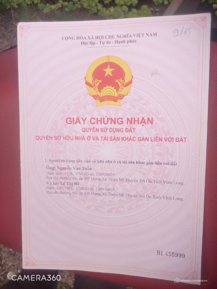 Bán 10.787m2 đất vườn + 300m2 thổ cư Ấp Mỹ Hưng, Xã Thiện Mỹ,  Trà Ôn, Vĩnh Long