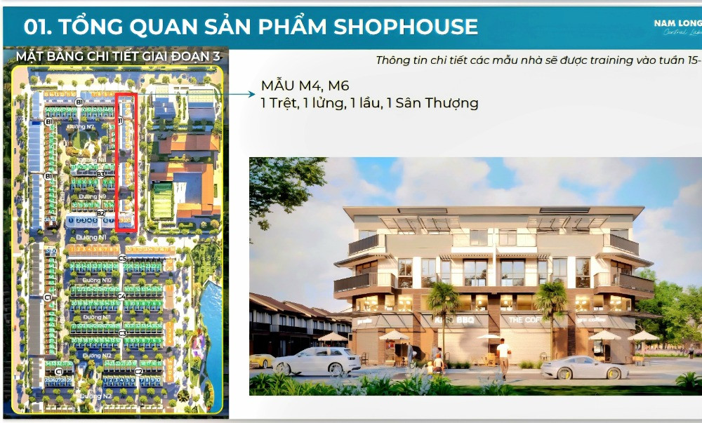 Bán Shophouse đối diện trường học khu Nam Long 2, Cái Răng, Cần Thơ
