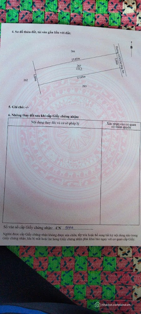 Chính chủ cần bán nềnđất mặt tiền đường Lộ Dừa