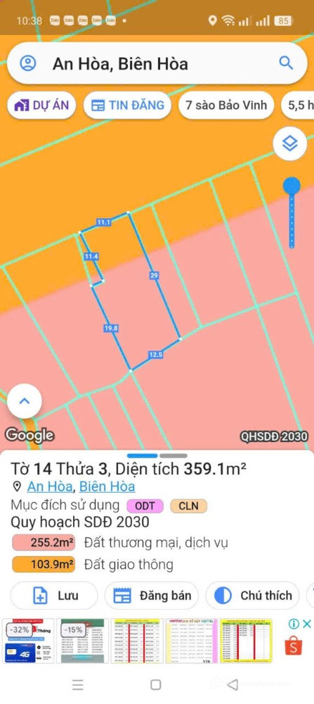 Bán mặt tiền Quốc Lộ 51 An Hòa Đối Diện trường Cao Đẳng Lê Quý Đôn