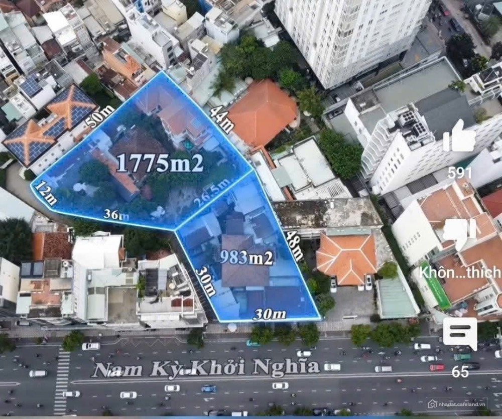 Quỹ đất kim cương 2.800m² Nam Kỳ Khởi Nghĩa – Quận 3 | Đoạn 2 chiều hiếm