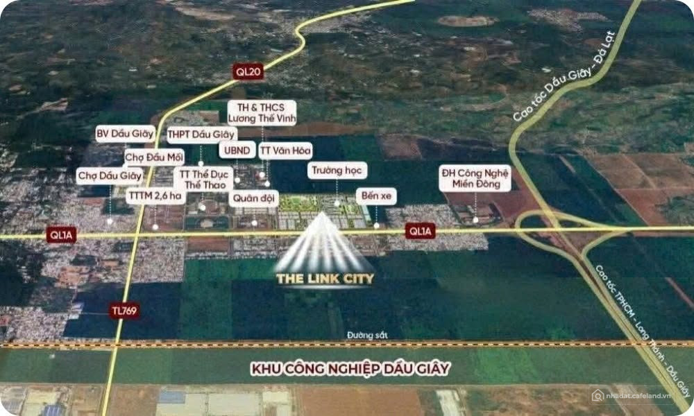 Mở bán The Link City Dầu Giây - Mặt tiền QL1A và QL20