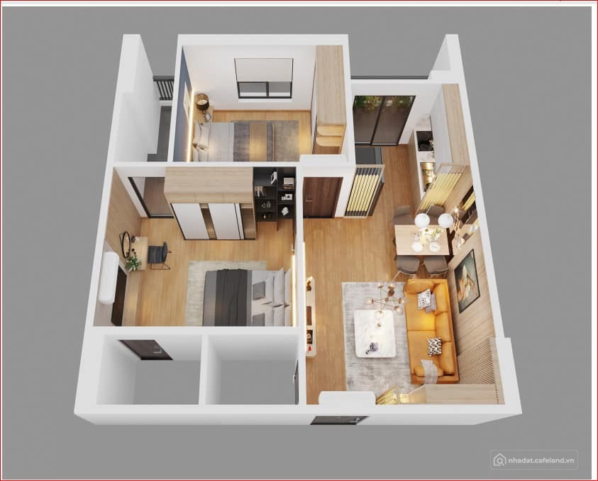 Chung cư Bình An, căn 54 m2 - 1.5x tỷ thanh toán tiến độ