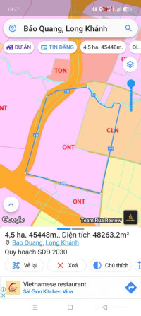 BÁN GẤP LÔ ĐẤT 3 MẶT TIỀN “VÀNG” TẠI TP. LONG KHÁNH - DIỆN TÍCH 4,5 HECTA, 600M