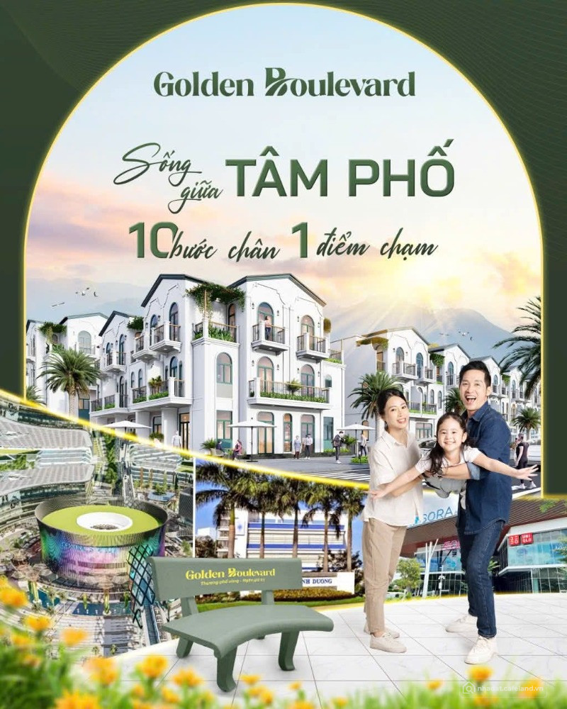 Bán Nhà Phố shophouse 2 mặt tiền kinh doanh gần TTHC Thành phố mới