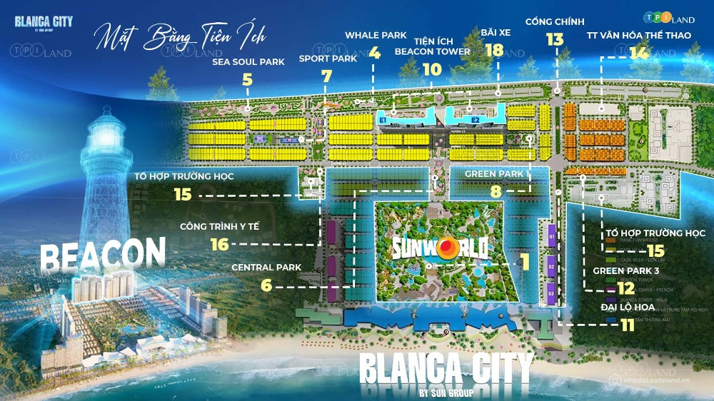 Beacon E2 Dự Án Blanca City - Căn Hộ Sở Hữu Lâu Dài View Sun World Biển Bãi Sau