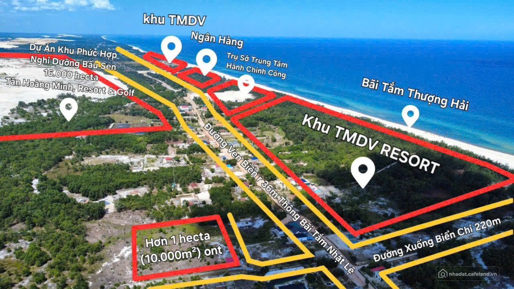 Hơn 1 HECTA đất ven biển Quảng Bình – Giá cực rẻ, chỉ 1triệu/m2