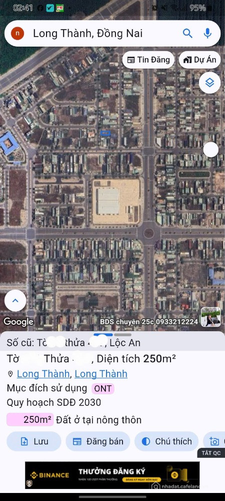 Bán đất Tái định cư Lộc An - Bình Sơn  gần Sân bay Long Thành