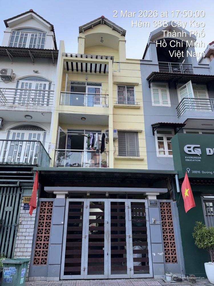 Bán nhà đường Cây Keo, Thủ Đức – Nhà phố 3 tầng, ngay chung cư Đạt Gia, giá 10,5
