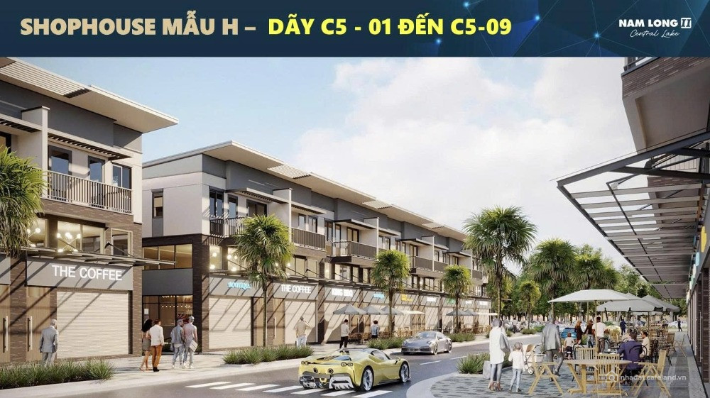 Bán Shophouse đường N1, lộ giới 16m hướng Tây Bắc, khu Nam Long 2, Cái Răng