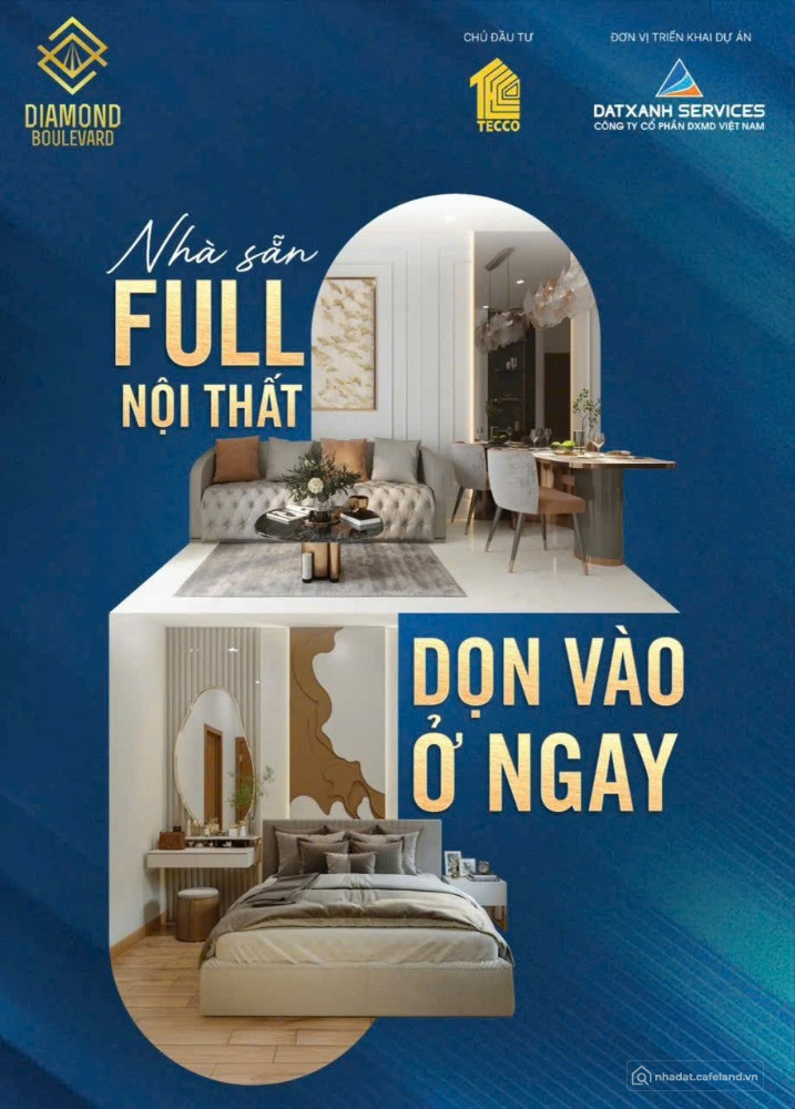 Căn hộ cạnh Aeonmall Bình Dương 2PN 2WC - bàn giao full nội thất - dọn vô ở ngay