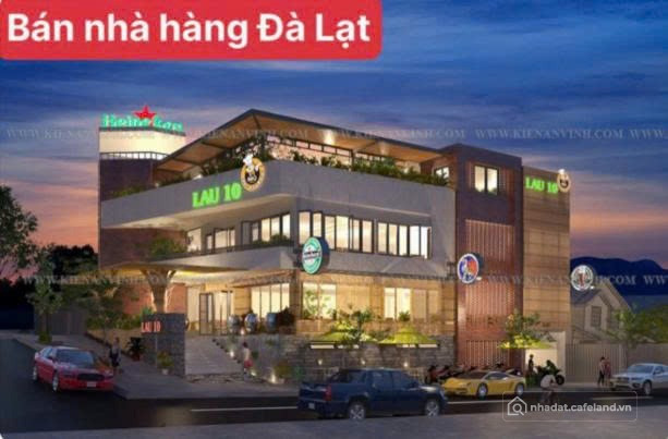 CHUYỂN NHƯỢNG NHÀ HÀNG GÓC 2 MẶT TIỀN ĐƯỜNG HUỲNH THÚC KHÁNG, ĐÀ LẠT.
