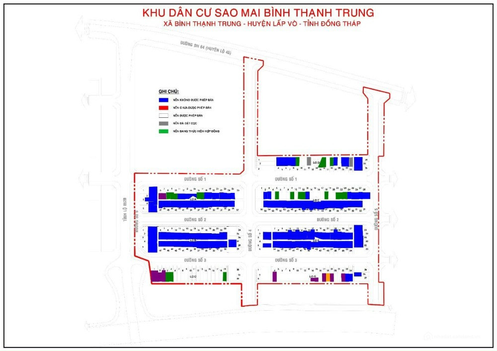 CHÍNH CHỦ BÁN LỖ CƠ HỘI VÀNG - Nền Đường Số 1 Khu Sao Mai TTTM Lấp Vò
