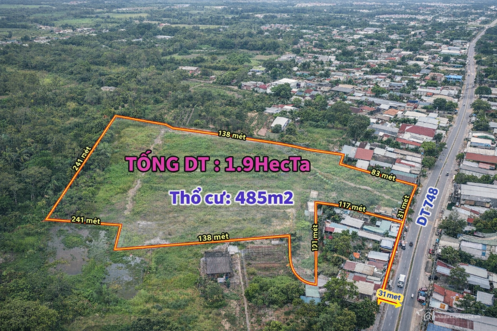 Chuyển nhượng lô đất mặt tiền đường DT748, Bình Dương