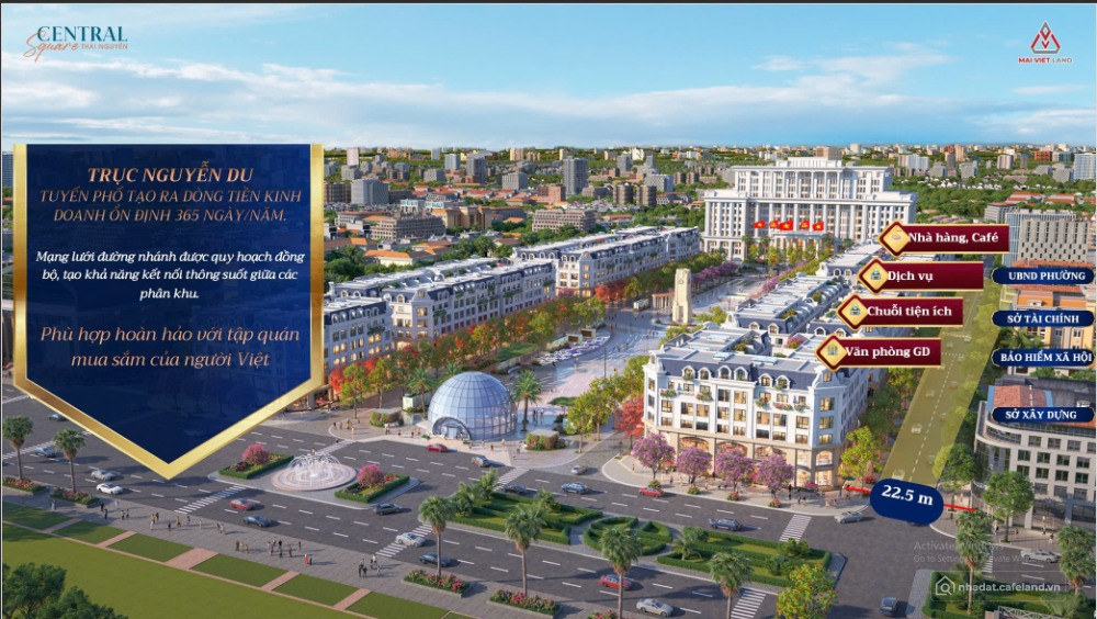 Chỉ 18 tỷ sở hữu ngay shophouse vip quảng trường Võ Nguyên Giáp tp Thái Nguyên