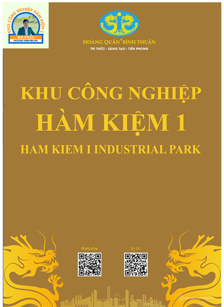Cho thuê đất KCN Hàm Kiệm 1 xẫy dựng nhà máy sản xuất