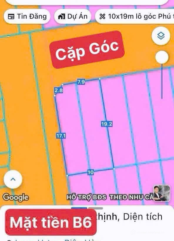 Bán gấp mặt tiền B6 và 1 cặp góc B6 KDC Phú Thịnh cổng 11