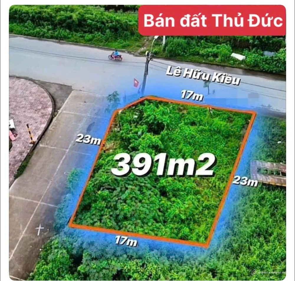 Chuyển nhượng lô đất góc 2 mặt tiền đường Lê Hữu Kiều, Thủ Đức