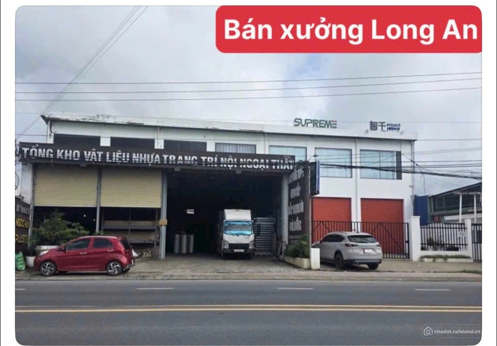 Chuyển nhượng cặp xưởng mặt tiền Tỉnh lộ 824, Mỹ Hạnh Nam, Long An