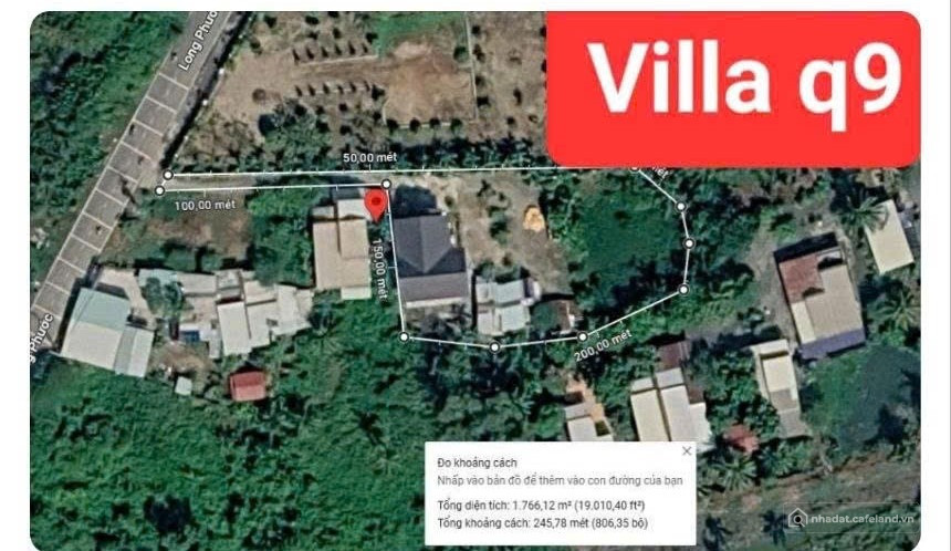 Chuyển nhượng biệt thự vườn đường Long Phước, phường Long Phước, quận 9, TP.HCM