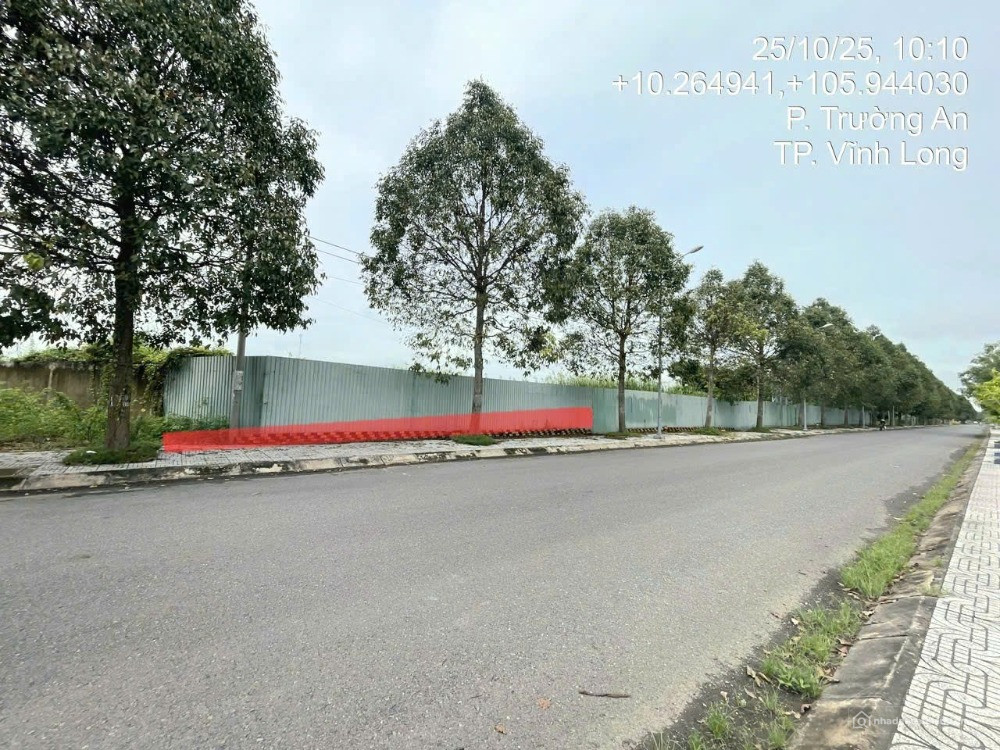 Bán đất mặt tiền đường nhựa sông Cổ Chiên khu trung tâm Trường An, TP. Vĩnh Long
