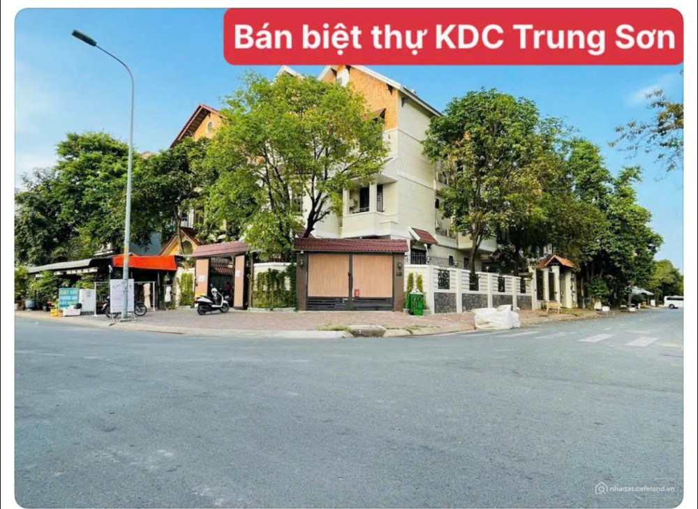 Bán biệt thự góc 2 mặt tiền view sông khu dân cư Trung Sơn