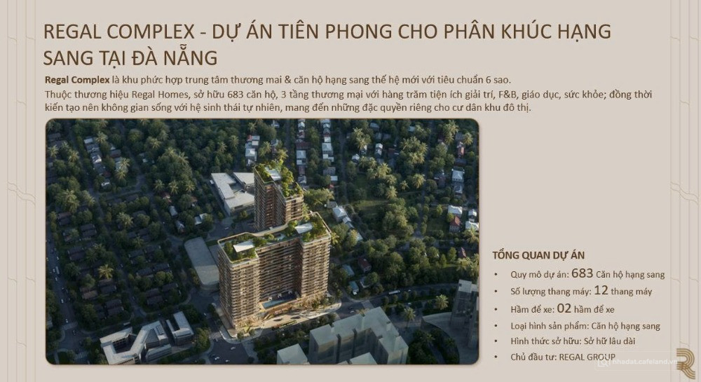 Bán căn hộ 1PN+ view sông, view biển hot nhất bảng hàng Regal Complex