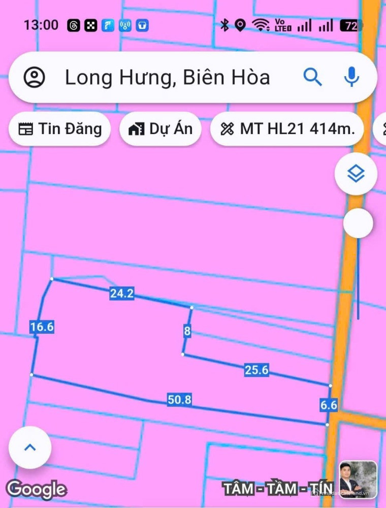 SIÊU PHẨM LONG BÌNH TÂN - 610M2 THỔ CƯ 100% - NGAY GIÁO XỨ BẾN GỖ