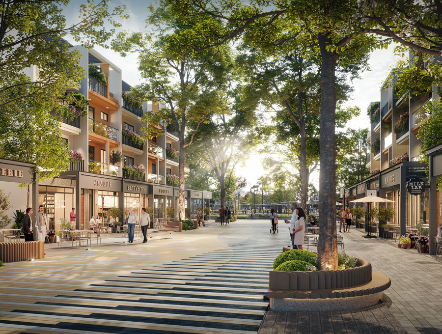 Nhà phố C8-2 gần công viên, tiềm năng cao