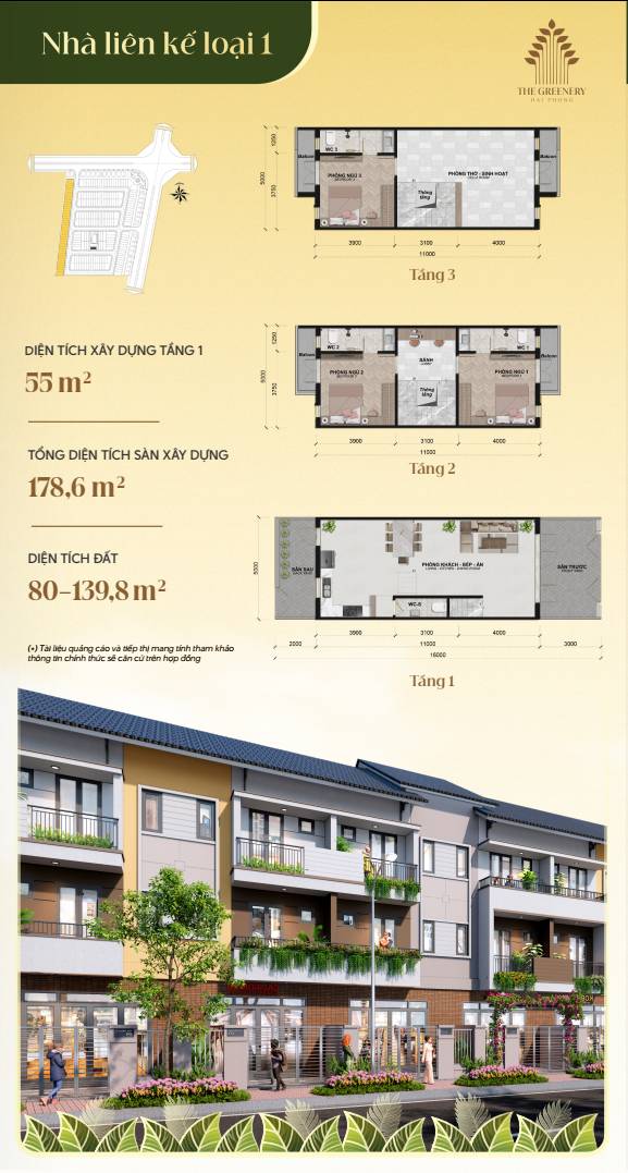 Bán shophouse đại lộ The Greenery 2 chân cầu Nguyễn Trãi - trục Bắc Nam Lê Hồng Phong
