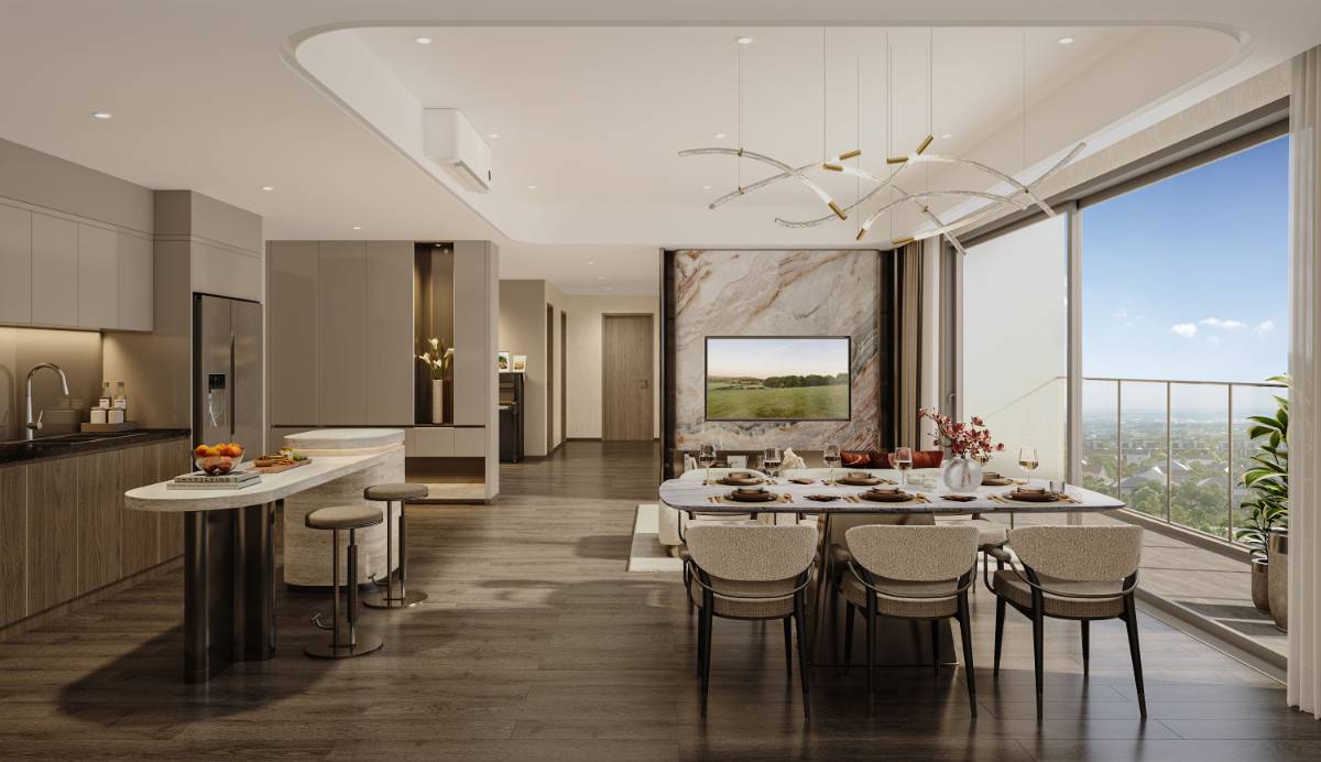 Bán căn 2PN Masteri Era Landmark 59,6m2 view nội khu Đông Nam