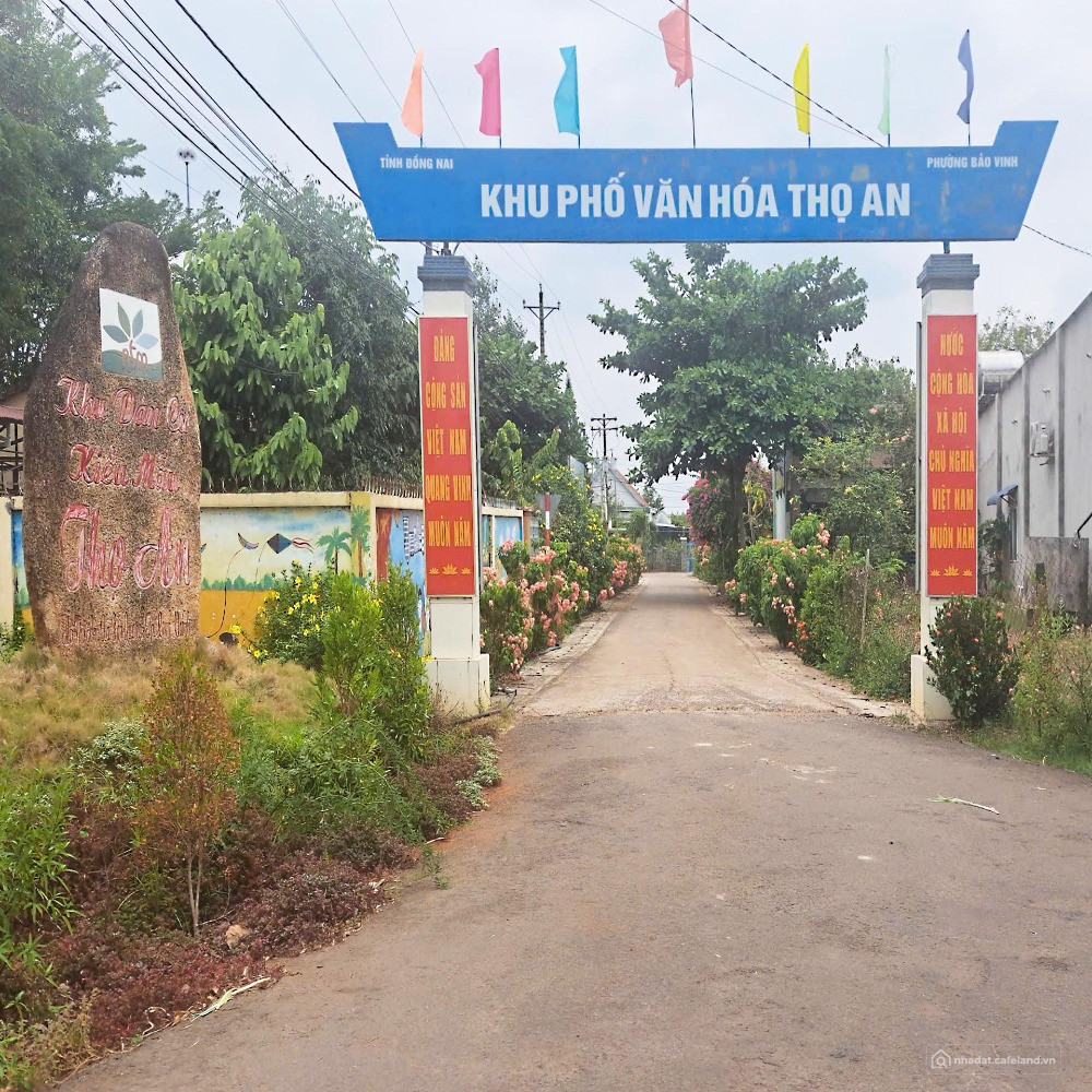 TCSR. KHU PHỐ THỌ AN, PHƯỜNG BẢO VINH, ĐỒNG NAI. CHỈ 136Tr/m.