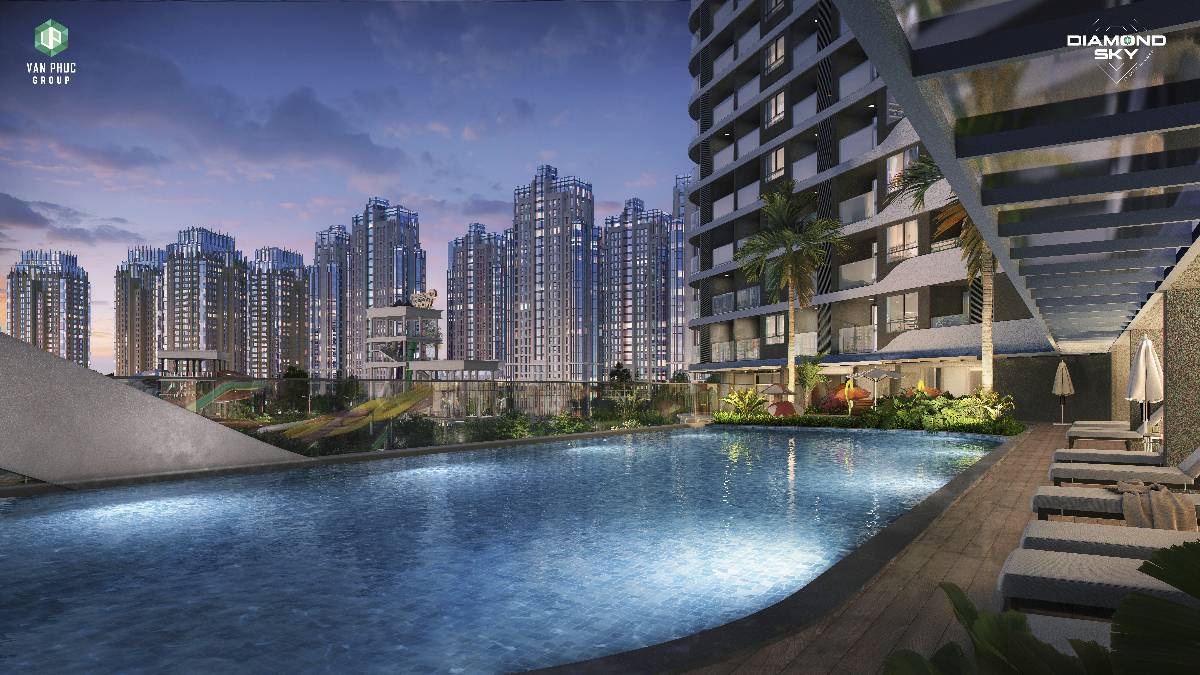Căn DS.A18 Diamond Sky panorama 3 view đẳng cấp