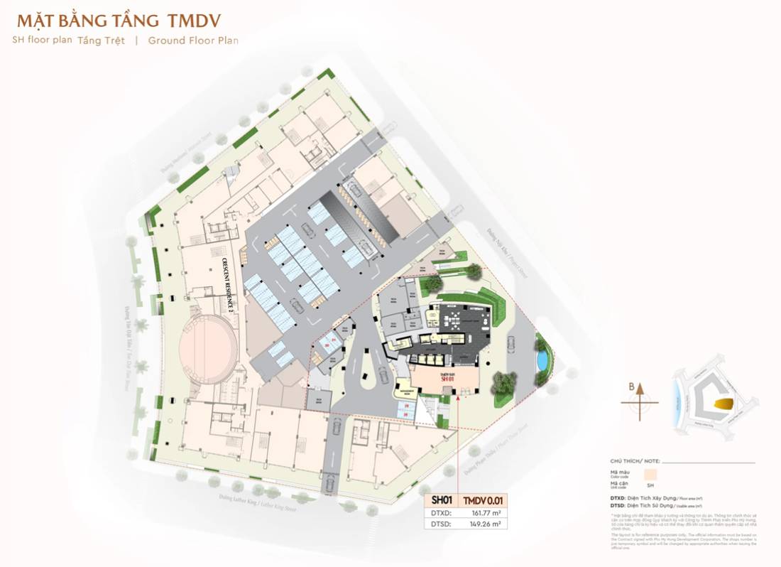 Bán căn The Regency 131m2 view vị trí số 2 khu Hồ Bán Nguyệt