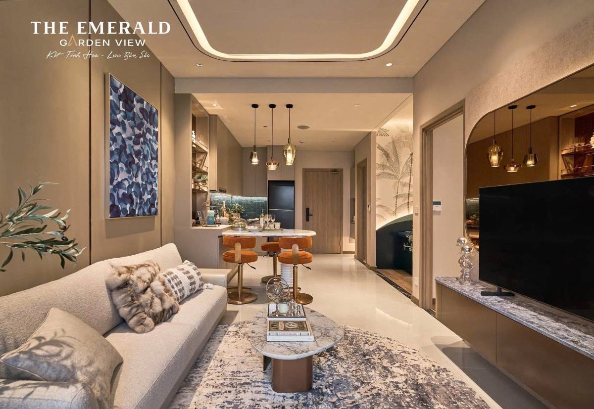 Căn hộ 2PN The Emerald Garden View thanh toán 9 triệu/tháng dễ sở hữu