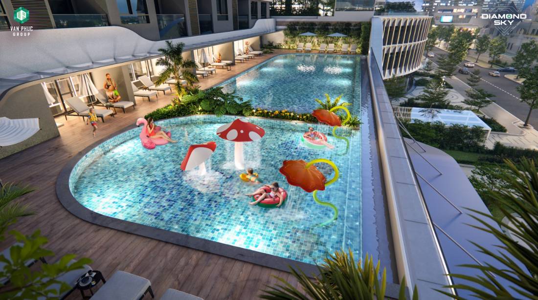 Bán căn hộ 2PN Diamond Sky DS.A11 104.88m2 tại Vạn Phúc City